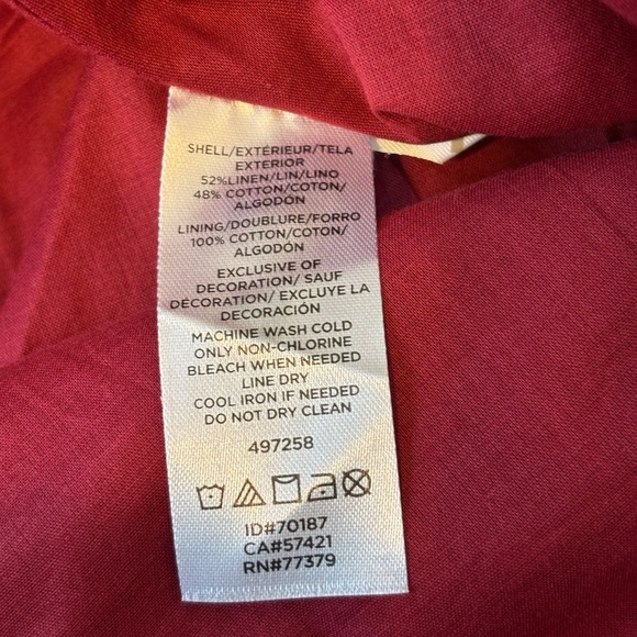 Ann Taylor Red Scarlet Halter Midi Dress Pockets Crochet Detail Size 10 - Picture 7 of 8